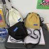 Sac seau à cordon de serrage en Nylon, sac de rangement décontracté de Style coréen, sac à main assorti avec tout pour hommes, sac à bandoulière femme/homme