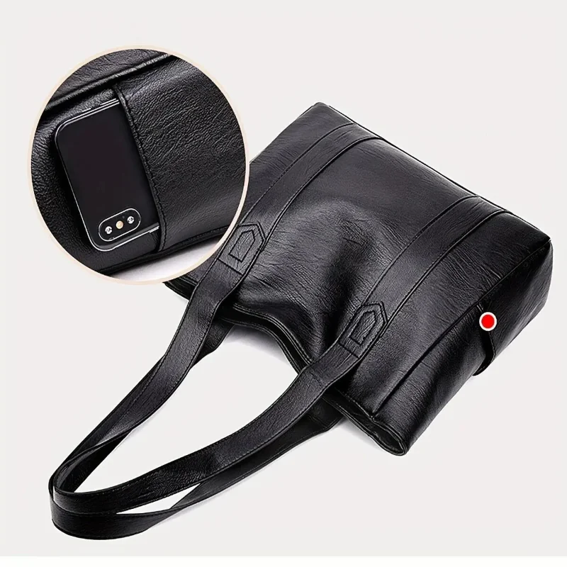 sac fourre tout vintage de grande capacité, sac à bandoulière rétro végétalien, sac à main décontracté pour femmes, sac à main de transport, shopping