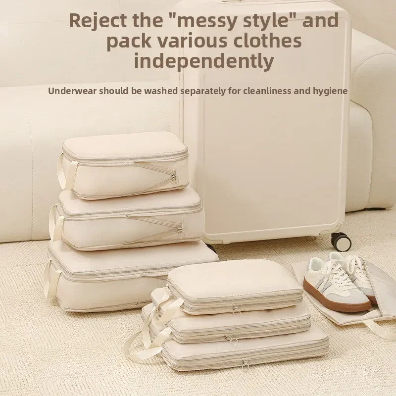 ensemble de sacs de rangement pour manteaux matelassés sac de compression pour vêtements et vêtements de maison rangement de voyage boîte à bagages portable