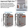 grande valise extensible de voyage de grande capacité sacs à dos avec 4 cubes d'emballage sac à dos de bagage résistant à l'eau mochila
