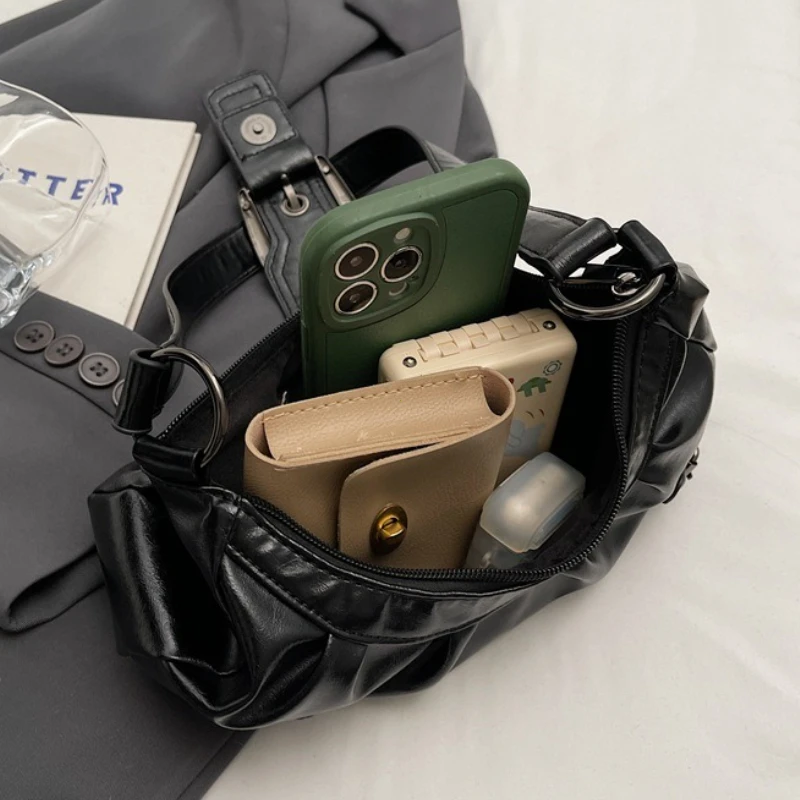 y2k – sac à bandoulière hobo plissé rétro pour femmes, pochette sous les bras de style maillard, pour voyage, travail, shopping, offre spéciale