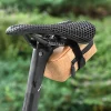 sac de selle de vélo 600d tpu, sans couture, étanche, résistant à l'usure, boucle de laçage rotative, mini sacoche, accessoire de vélo