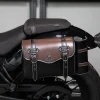 sac de selle de moto en pu, 1 pièce, sac à outils pour bagages latéraux modifiés, grande capacité, punk knight, accessoires de moto, sac suspendu à rabat