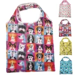 Sac de courses réutilisable, sac d&rsquo;épicerie pliable en Nylon, fourre-tout créatif et écologique, léger et Durable