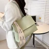 sac à main en cuir pu pour femme, sac fourre tout pour femme, sac à main solide décontracté, grande capacité, sac initié, mode 2024
