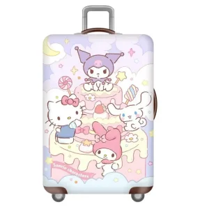 Sanriou valise chariot boîte étui de voyage capot anti-poussière fermeture éclair dessin animé mignon Hello Kitty ma mélodie boîte d’embarquement capot anti-poussière