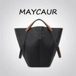 Sac seau à main, sac fourre-tout de grande capacité pour l&rsquo;automne et l&rsquo;hiver, un sac à main de transport pour femmes