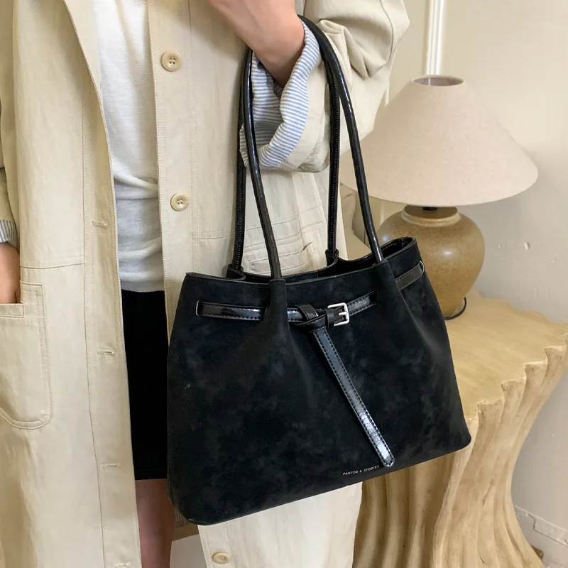 sac fourre tout vintage pour femme | cuir pu léger de couleur unie | grand sac avec fermeture à glissière pour les déplacements quotidiensshopping