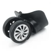 4 pièces/ensemble roues de valise à bagages de remplacement roue pivotante roues à double rouleau noires 10.2 × 6.5 cm/4 × 2.55 pouces outil à main pour valises