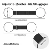 sangles de bagages à motif d'avion, ceinture réglable pour valise élastique, valise de voyage, sangle élastique, accessoires de bagages