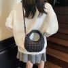 sac à main matelassé décontracté, sac à bandoulière doux et moelleux à la mode, sac matelassé léger pour les déplacements