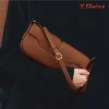 sac à main français de luxe et à la mode, asymétrique épaule dénudée, sac à main de transport en peau de vache, sac de bâton français décontracté et simple