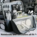 Trousse à crayons de grande capacité, boîte de papeterie Simple, sac de papeterie pour étudiants, sac de rangement, fournitures de papeterie de bureau