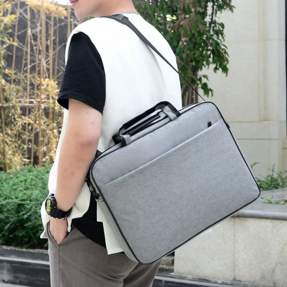 sac pour ordinateur portable de grande capacité, étui de protection antichoc pour ordinateur portable 15.6 17 pouces, sangle de transport pour lenovo/hp/dell/asus/samsung