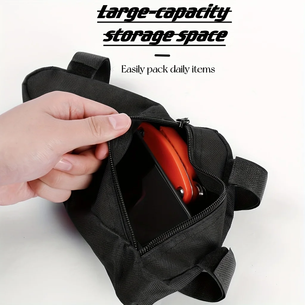 sac de selle, vélo de cyclisme, sac de vtt, kit d'outils triangulaires, tuyau supérieur, sac à traverse, accessoires d'équipement de vélo