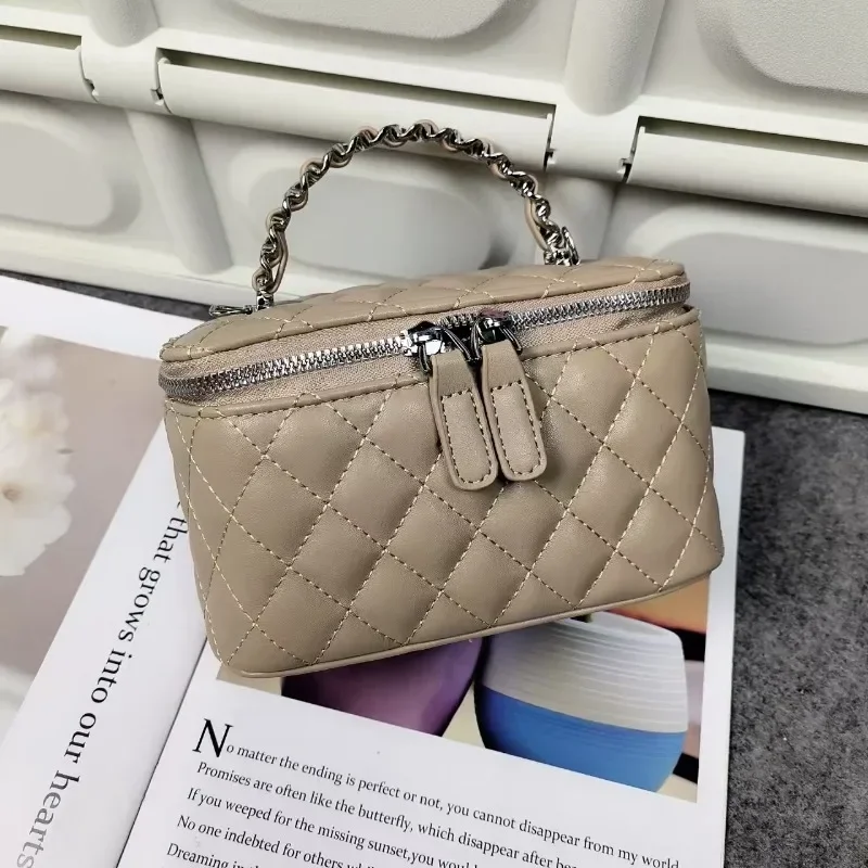 sac à bandoulière à motif géométrique moderne pour femmes, design de couleur unie à la mode, léger et durable en nylon pour un usage quotidien