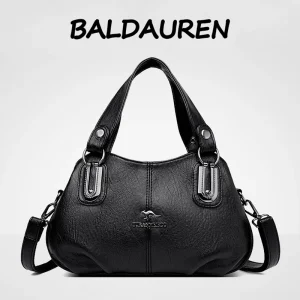 Sacs à main en cuir souple de haute qualité pour femmes d’âge moyen. Ces sacs à main à la mode représentant un style vintage et peut être carr Sacs à main en cuir souple de haute qualité pour femmes d’âge moyen. Ces sacs à main à la mode représentant un style vintage et peut être carr