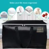sacs de rangement portables pour vêtements matelassés, sac polochon, sac à bagages pliable, grande capacité, rangement d'emballage et de déménagement, 90l