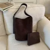 sac seau automne hiver 2025, sac à main minimaliste à poignée supérieure pour femmes, bandoulière décontractée, fourre tout polyvalent de jour à la nuit