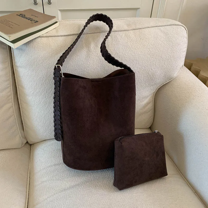 sac seau automne hiver 2025, sac à main minimaliste à poignée supérieure pour femmes, bandoulière décontractée, fourre tout polyvalent de jour à la nuit