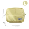 sac de maquillage matelassé pour femmes, sac de rangement de maquillage, sac de support de cosmétiques esthétique, pochette de cosmétiques bouffante étanche, sac de voyage en plein air