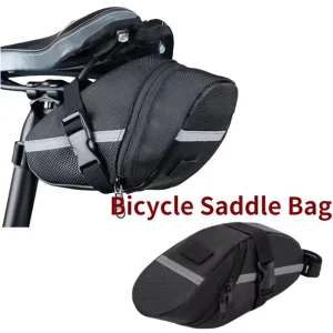 Sac de selle de vélo en Nylon imperméable, sac de déclenchement de vélo de route de montagne, léger universel, fournitures d&rsquo;équitation en plein air, sac de rangement d&rsquo;aileron