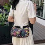 Sac à bandoulière en cuir pour femmes, sac à bandoulière classique de luxe, fourre-tout élégant de styliste pour un Look quotidien