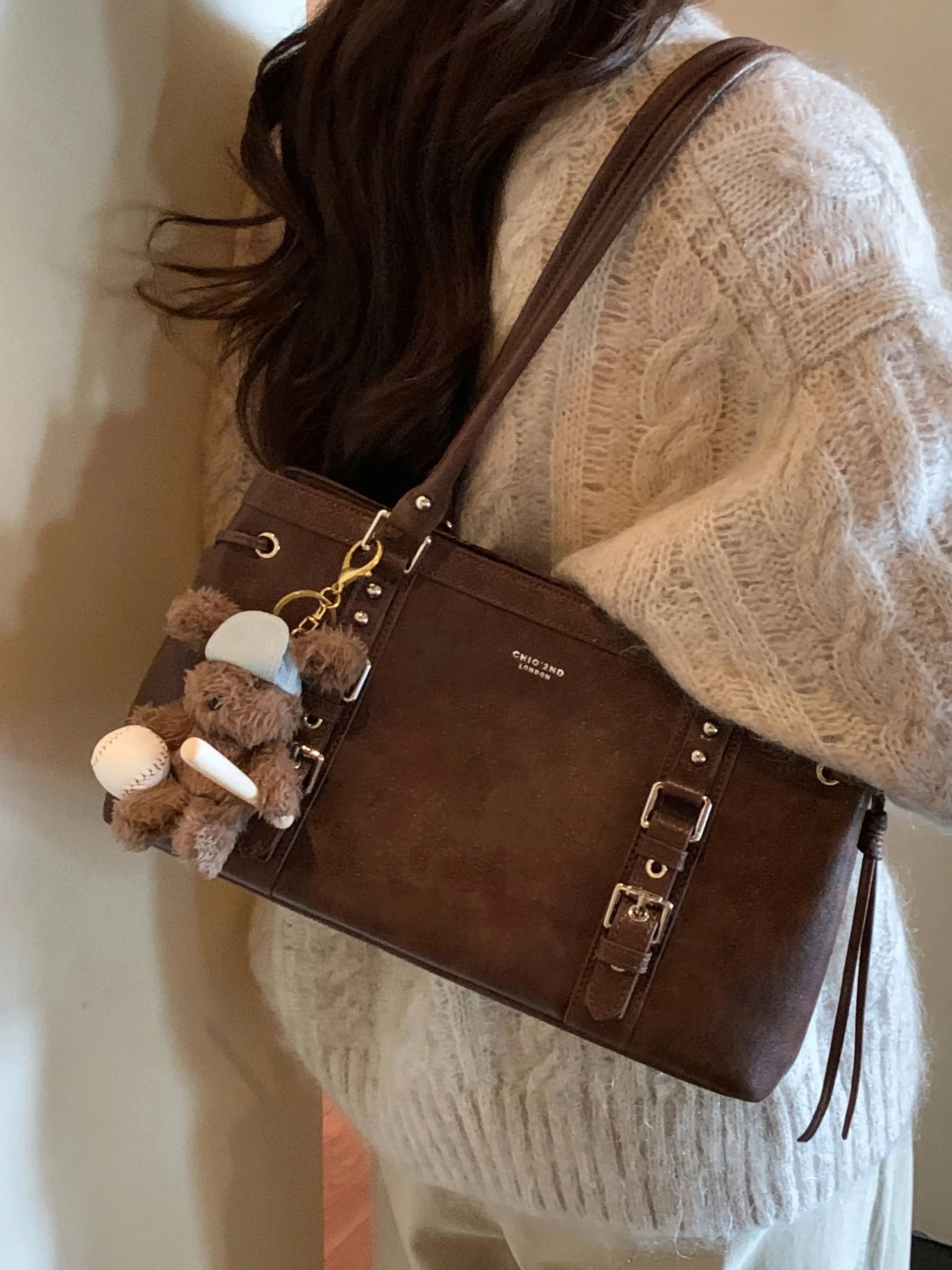 Sac fourre-tout pour femme; sac à main vintage pour les déplacements d’automne et d’hiver de grande capacité Sac fourre-tout pour femme; sac à main vintage pour les déplacements d’automne et d’hiver de grande capacité