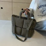 Sac à bandoulière bouffant pour femmes, grande capacité, sac de Shopping Simple, couleur unie, sacoches à la mode, sangle réglable, sac Hobo Chic