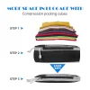 5 pièces organisateur de voyage sac ensemble vêtements cubes de compression pour avion voyage essentiels sacs de rangement valise maille emballage cubes