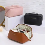 Trousse de toilette de maquillage de grande capacité pour femmes, trousse de maquillage, pochette de rangement, boîte de luxe pour dames, sac de rangement, sac de voyage à fermeture éclair pour cosmétiques