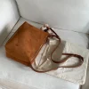 sac à main vintage en faux daim pour femmes, fourre tout simple et décontracté, sac de banlieue de grande capacité