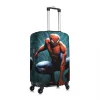 housse de bagage de super héros spider man personnalisée, housses de protection élastiques pour valise de voyage, convient à 18 à 32 pouces