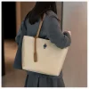 sac fourre tout, nouveau sac à main pour femme 2025, sac en nylon petit ours brodé, sac à bandoulière de grande capacité pour les déplacements domicile travail