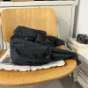 sacs à bandoulière de grande capacité pour femmes, sacoches en tissu de style preppy, paquets solides de style coréen, sacs à bandoulière légers de style paresseux