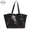 sac fourre tout rétro en cuir pu pour femmes, sac à bandoulière tendance d'hiver y2k, sacs à main de mode, fourre tout de voyage de luxe