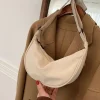 sac à bandoulière en nylon orange pour femmes, sac de poitrine hobos portable et décontraé, sac sous les bras pour étudiants