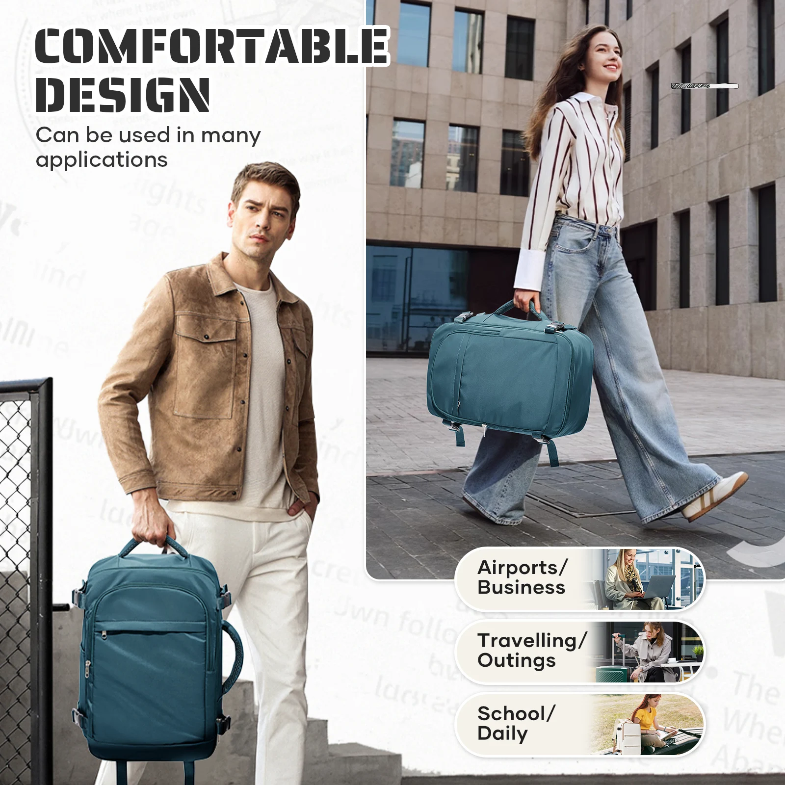 sac de cabine sous siège sac à dos de voyage, sac à dos extérieur pour femmes et hommes sac à dos à main, bagage de cabine aviation wizzair 40x30x20 sac