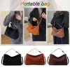 sac à bandoulière en daim pour femme avec poche intérieure, sac initié, sacoche à sangle réglable, sac à main d'embrayage pour le travail et le voyage