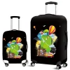 housse élastique anti poussière pour bagages de vacances, sac de protection avec roues universelles, coque extérieure de valise en cuir