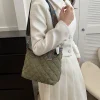 sac à main matelassé en coton pour femme, sac fourre tout matelassé, sac à bandoulière rembourré, large lancé par la ceinture