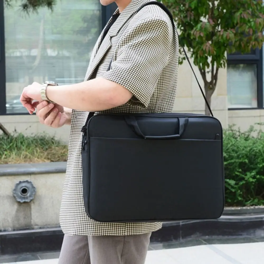 sac pour ordinateur portable de grande capacité, étui de protection antichoc pour ordinateur portable 15.6 17 pouces, sangle de transport pour lenovo/hp/dell/asus/samsung