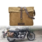 Sac de selle de moto rétro, sac latéral de moto universel étanche, sacoches de grande capacité, sac latéral de Motocross Vintage