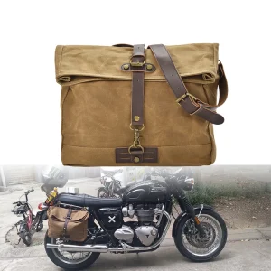 Sac de selle de moto rétro, sac latéral de moto universel étanche, sacoches de grande capacité, sac latéral de Motocross Vintage