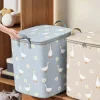 sac de rangement pour couette en coton, boîte de rangement pour couette de grande capacité, vêtements non tissés, rangement spécial, sac à bagages mobile portable