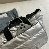 sac fourre tout matelassé de luxe pour femmes, sac à bandoulière bouffant de grande capacité, sacoche en nylon, cadeau, hiver 2025