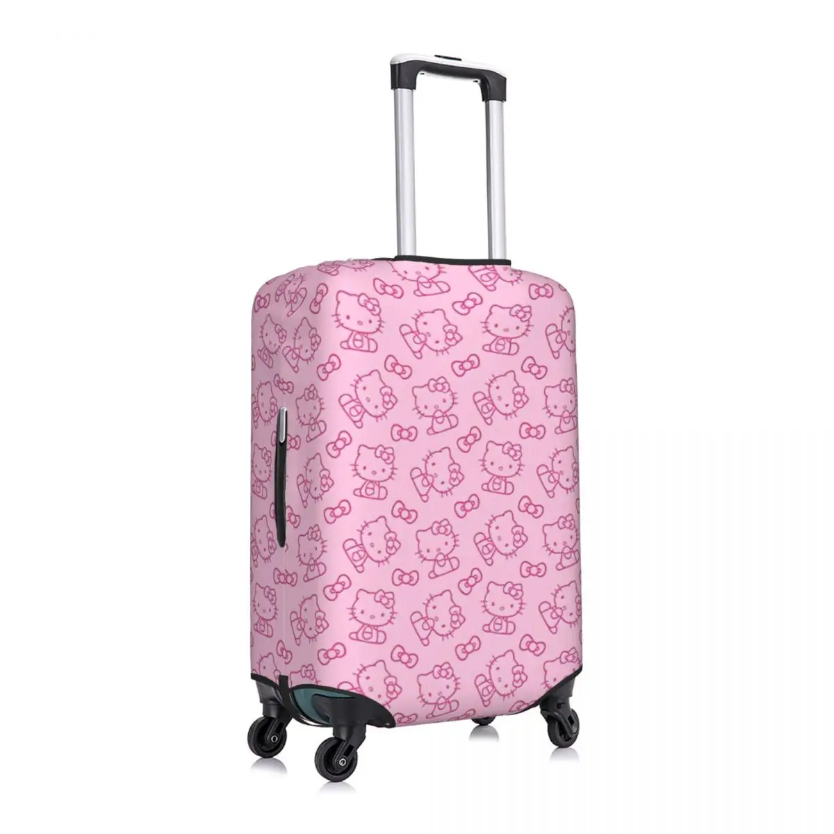 hello kitty juste de valise rose élastique, protection professionnelle, accessoires de bagages, vacances