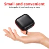 Étui de transport carré pour écouteurs, petit sac de rangement pour petit chargeur, sac portable pour stocker une clé usb et une carte sd (noir)