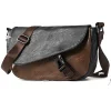 petits cartables rétro tendance pour hommes, sacs à bandoulière polyvalents pour les déplacements, nouveaux sacs de facteur à la mode pour garçons cool