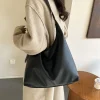 sac fourre tout en cuir pour femmes, tendance, simple, grande capacité, sac à bandoulière, sacs à main, sacoches, 2024